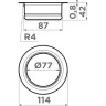 Сменная горловина для измельчителя OMOIKIRI NAGARE SLIM NA-02-GB 4956757
