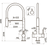 Смеситель OMOIKIRI KANTO-GB латунь/графит 4994356